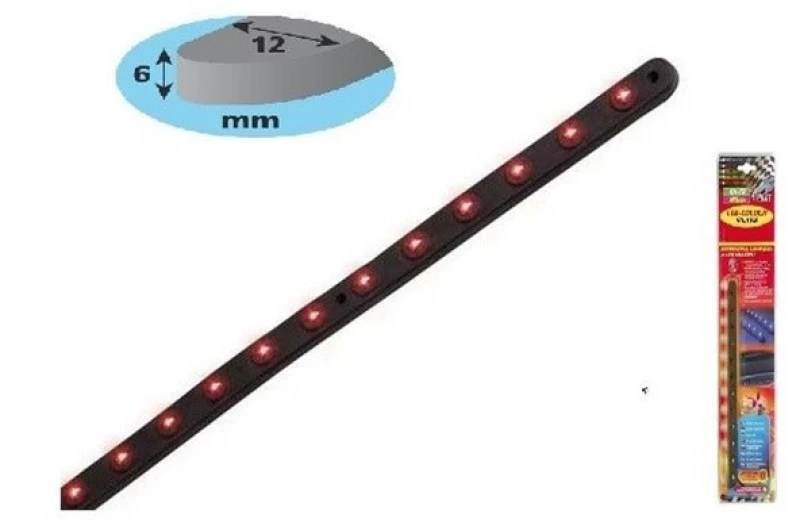 Tainia Σε Πλαστικη Βαση 24 Led 12v 51 Cm Πορτοκαλι-1 Τεμ.