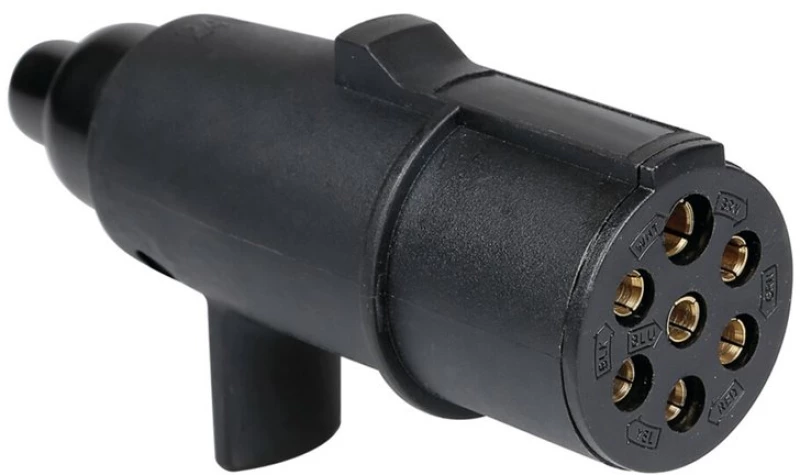 Πριζα Κοτσαδορου Πλαστικη Μαυρη 24n 24v 7pin Iso 1185 Θηλυκη