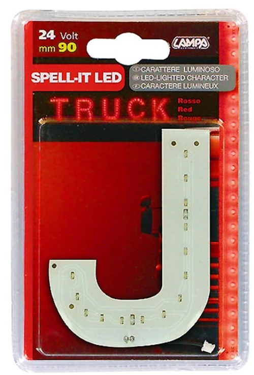 Γραμμα J Κοκκινο 24v Led