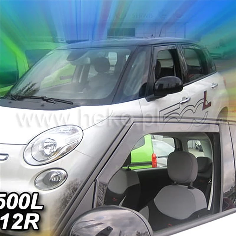 Fiat 500 L 5d 2012+ Ζευγαρι Ανεμοθραυστεσ Απο Ευκαμπτο Φιμε Πλαστικο Heko - 2 Τεμ.
