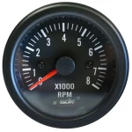 Στροφομετρο 0-8.000rpm 52mm Μαυρο