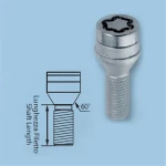 Μπουλονια Ασφαλειασ 12x1,5 22,1mm (17) Κωνικα A100