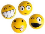 Καπακια Βαλβιδων Emoticons Κιτρινα 4τεμ.