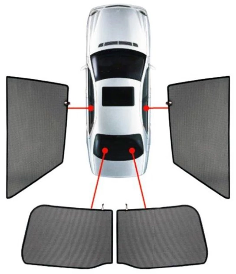 Opel Astra G 5d 98-04 Κουρτινακια Μαρκε Car Shades - 4 Τεμ.