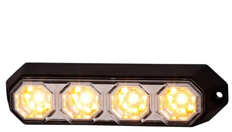 Φωσ Προειδοποιησησ 12/24v Hor78 6w 4led 143x35mm Πορτοκαλι