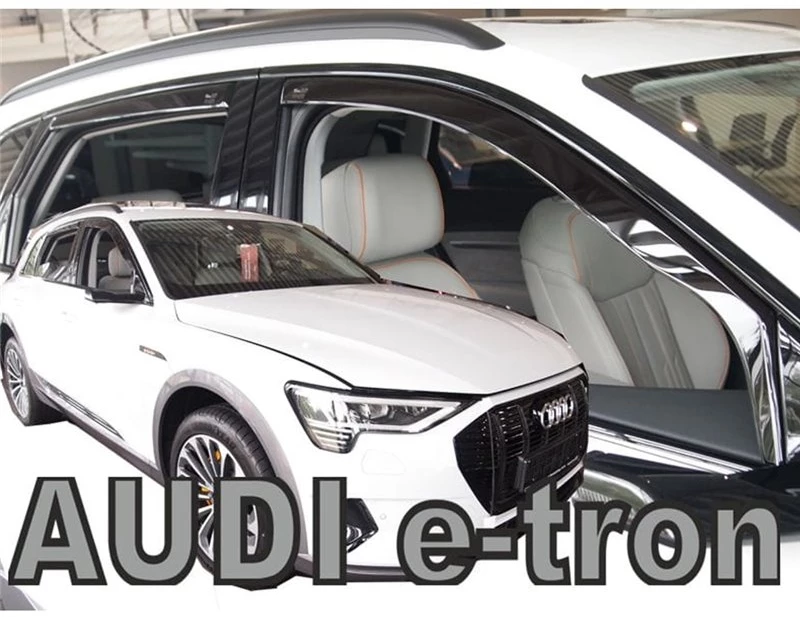 Audi E-tron 5d 2018+ Σετ Ανεμοθραυστεσ Αυτοκινητου Απο Ευκαμπτο Φιμε Πλαστικο Heko - 4 Τεμ.