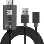 Powertech Καλώδιο Usb (f) Σε Hdmi Cab-h080 Με Usb Τροφοδοσία, 1m, Μαύρο