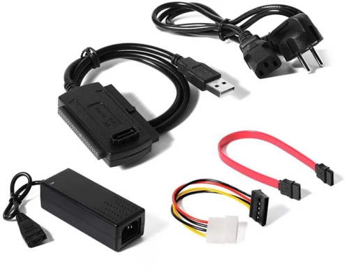 Powertech Converter Usb 2.0 Σε Ide & Sata Cab-u122, Με Τροφοδοσία, 0.8m