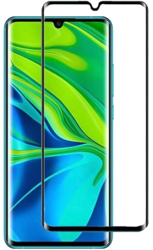 Powertech Tempered Glass 3d, Full Glue, Xiaomi Mi Note 10/10 Pro, Μαύρο