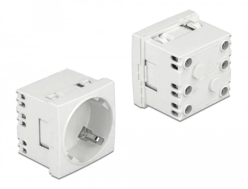 Delock Module Πρίζας Ρεύματος Easy 45 81324, 45°, 45x45mm, 10τμχ