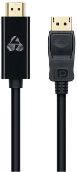 Powertech Καλώδιο Displayport Σε Hdmi Cab-dp061, Active, 4k, 1.8m, Μαύρο