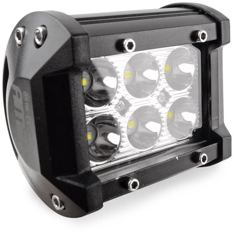 Amio Led Προβολέας Οχημάτων Awl17, Ip67, 9-36v, 18w, 95x77mm, Μαύρος