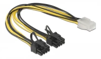 Delock Καλώδιο Pcie 6pin Σε 2x 8pin 83433, 30cm