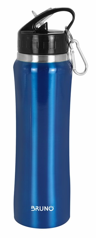 Bruno Θερμός Brn-0070, Με Καλαμάκι & Γάντζο, Anti-slip, 750ml, Μπλε