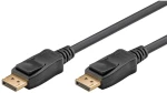 Goobay Καλώδιο Displayport 2.0 58532, Gold-plated, 8k, Hdr, 1m, Μαύρο
