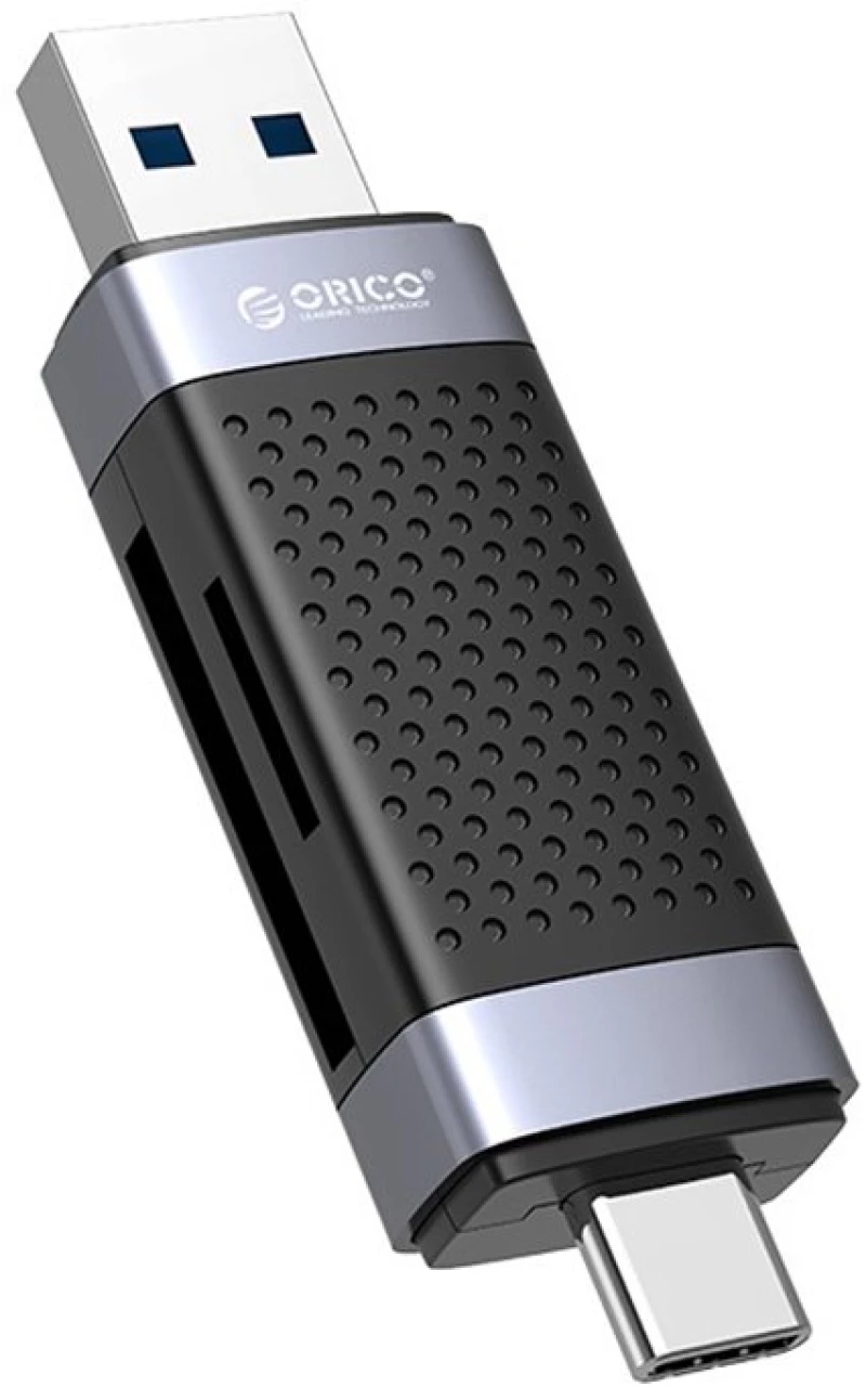 Orico Card Reader Cd2d-ac3 Για Sd & Micro Sd, Usb-c & Usb 3.0, Μαύρο
