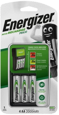 Energizer Maxi Charger & 4xaa
