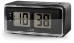Life Retroflip Alarm Clock With Flip Digits, Black Color