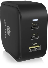 Icy Box Ib-ps103-pd Wall Charger With 3 Interfaces And Power Delivery