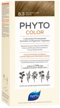 Μόνιμος Χρωματισμός Phyto Paris Color 8.3-light Golden Blonde