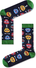 Vtex Socks Unisex κάλτσες με σχέδιο Calaveras