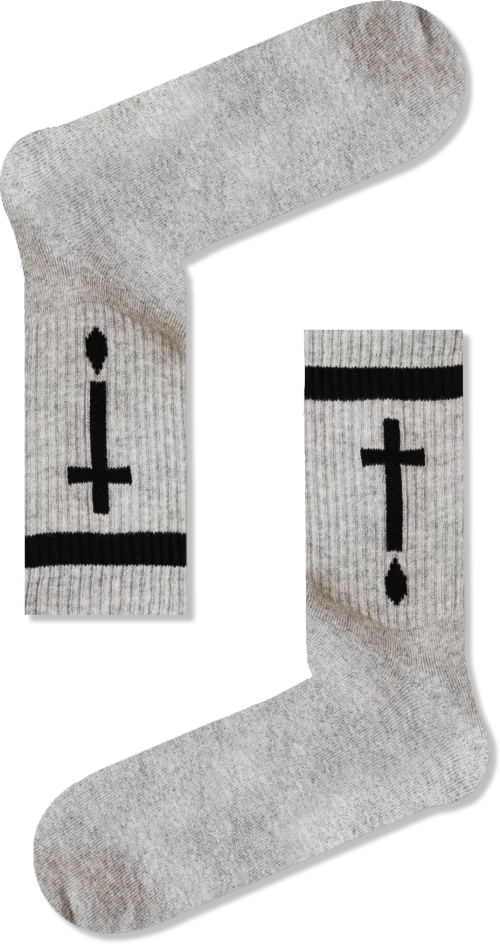 Vtex Socks Unisex Κάλτσες Γκρι Αθλητικές