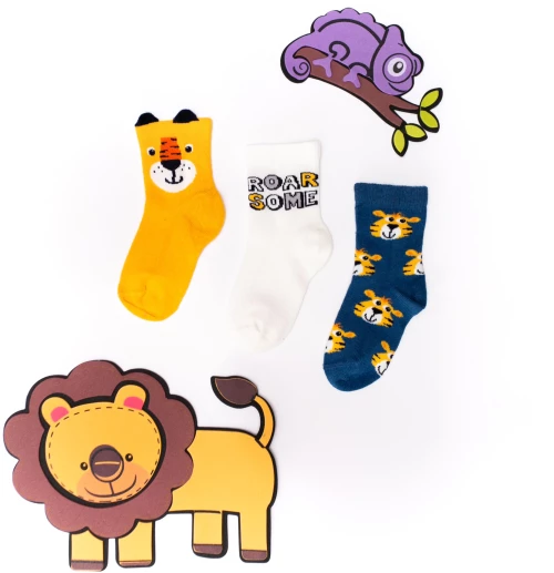 Vtex Socks Παιδικές Κάλτσες Σετ "Roarsome Tiger"