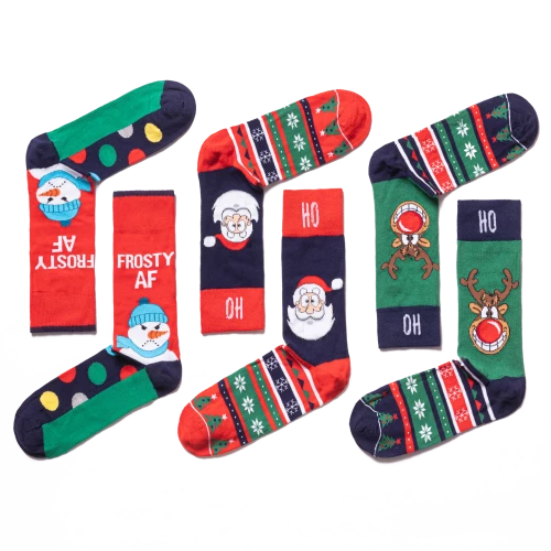 Vtex Socks Χριστουγεννιάτικο Σετ Κάλτσες "Frosty AF"