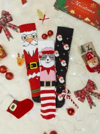 Vtex Socks Χριστουγεννιάτικο Σετ Κάλτσες "Xmas Kitty" 3τμχ