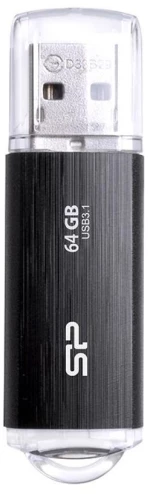 SILICON POWER USB Flash B02, 64GB, USB 3.2 Gen1, μαύρο