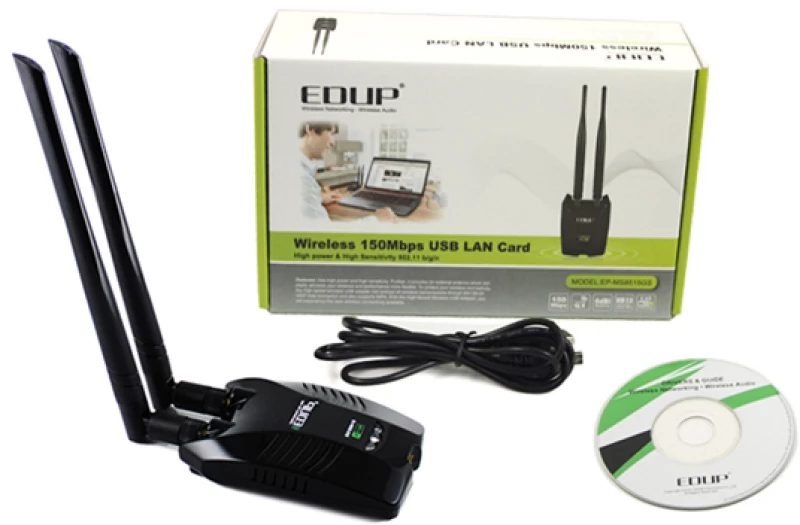 EDUP Wireless USB Adapter EP-MS8515GS-PRO, 150Mbps