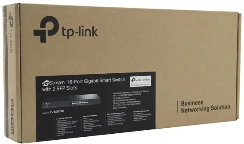 TP-LINK L2+ managed switch TL-SG3428, 24-Port Gigabit, 4x SFP, Ver. 2.0