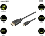 GOOBAY καλώδιο HDMI σε HDMI Micro 53784 με Ethernet, 4K, 1.5m, μαύρο