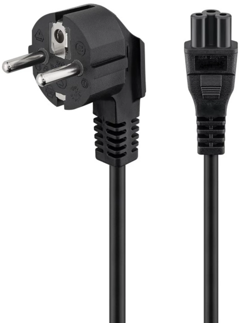 POWERTECH καλώδιο τροφοδοσίας CAB-P029  3x 0.30mm  1.5m  μαύρο  10τμχ