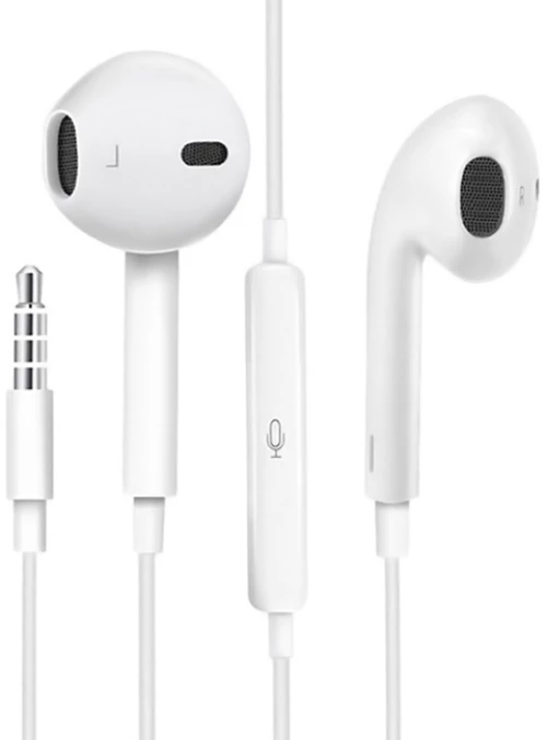 USAMS earphones με μικρόφωνο EP-22  3.5mm  14mm  1.2m  λευκά