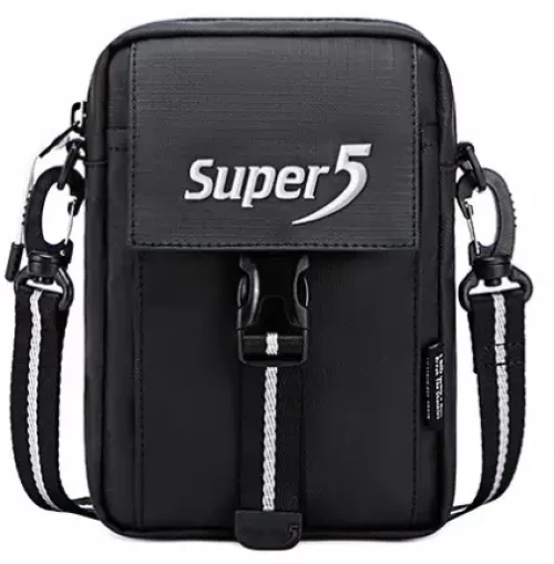 SUPER FIVE τσάντα ώμου K00104-BK  μαύρη
