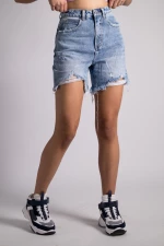 High Waisted Denim Short