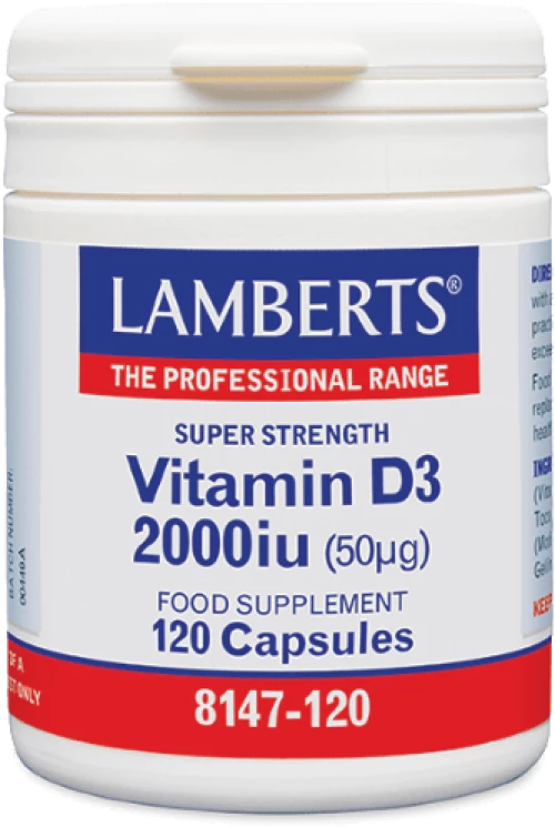 Lamberts | Vitamin D3 2000iu(50mg) | 120caps