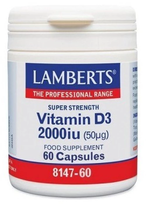Lamberts | Vitamin D3 2000iu (50μg) | 60caps