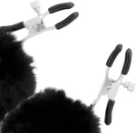 DARKNESS FUR BALL NIPPLE CLAMPS
