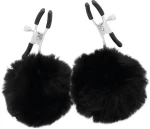 DARKNESS FUR BALL NIPPLE CLAMPS
