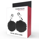 DARKNESS FUR BALL NIPPLE CLAMPS