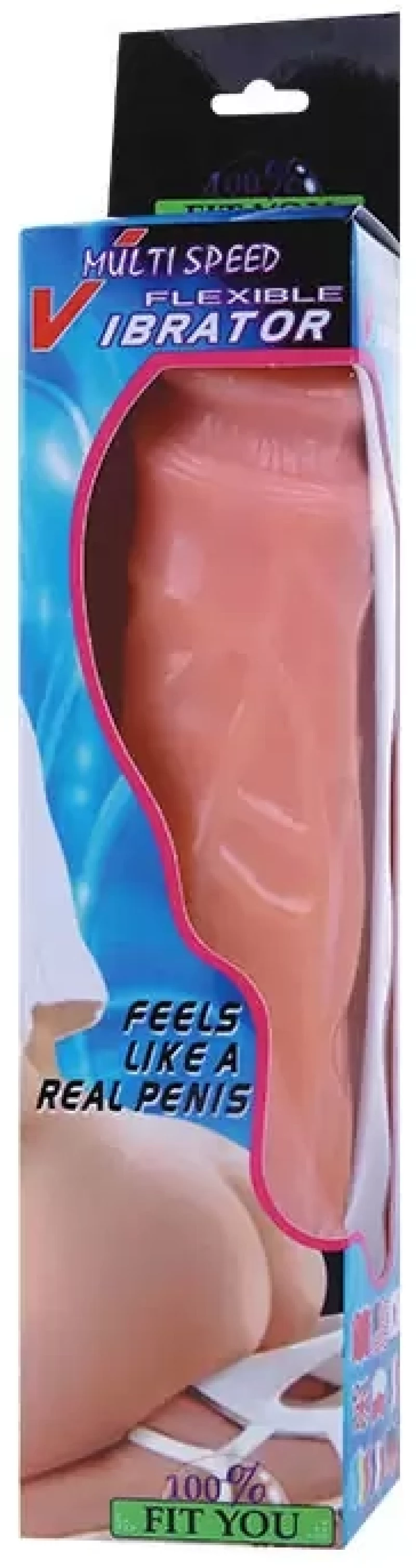 BAILE WAVES OF PLEASURE REALISTIC VIBRATING DILDO FLESH 25.5cm