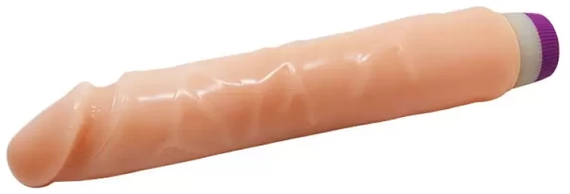 BAILE WAVES OF PLEASURE REALISTIC VIBRATING DILDO FLESH 25.5cm