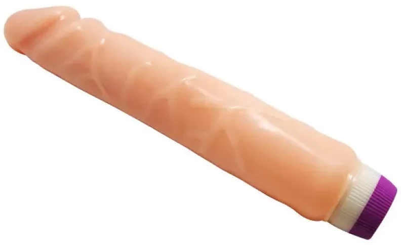 BAILE WAVES OF PLEASURE REALISTIC VIBRATING DILDO FLESH 25.5cm