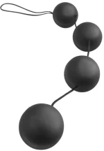 ANAL FANTASY COLLECTION DELUXE VIBRO BALLS BLACK - ΠΡΩΚΤΙΚΕΣ ΜΠΑΛΕΣ ΣΙΛΙΚΟΝΗΣ ΜΑΥΡΕΣ