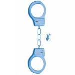 SHOTS TOYS METAL HANDCUFFS BLUE