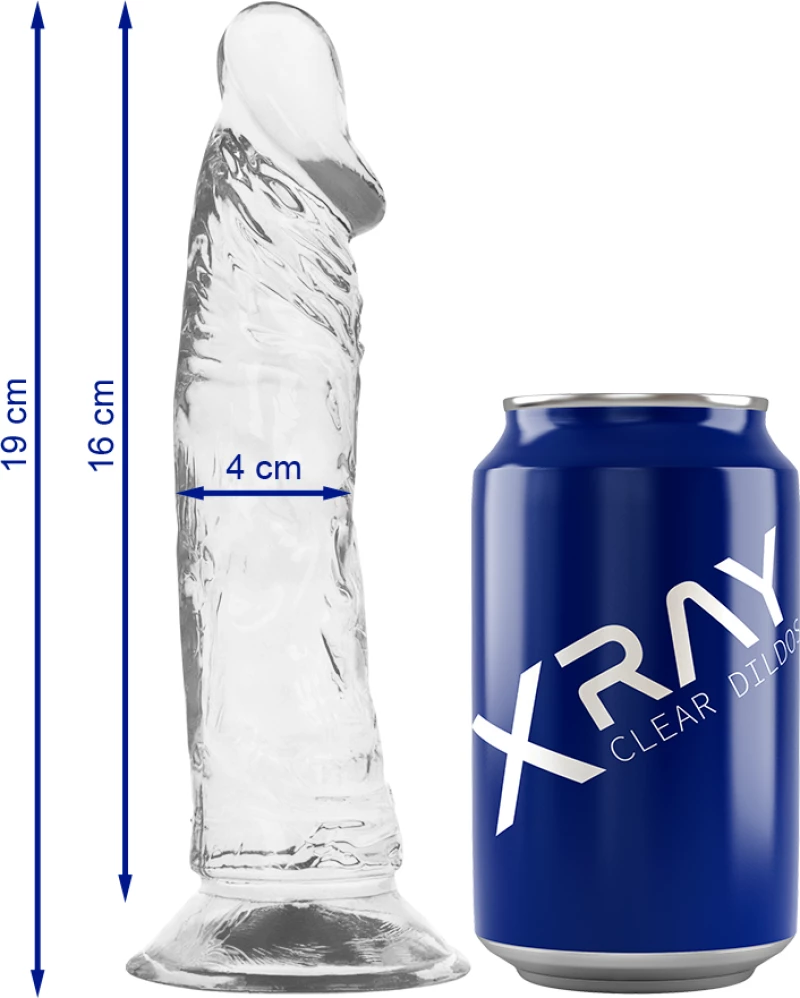 XRAY CLEAR COCK 19cm
