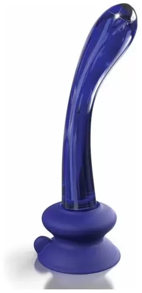 ICICLES No.89 HAND BLOWN GLASS MASSAGER BLUE 18cm