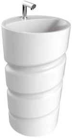 Creavit Spiral CL0840 - Επιδαπέδιος νιπτήρας με οπη μπαταριας